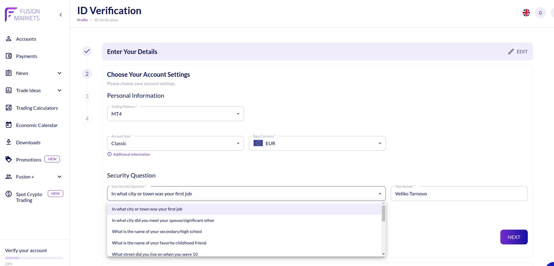 Registration Steps