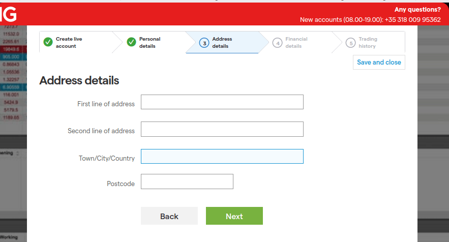 IG Registration Step 4