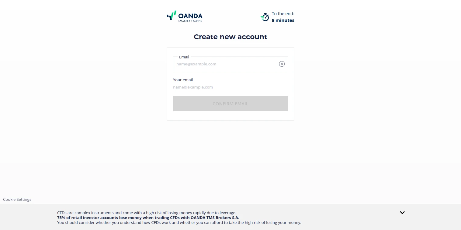 OANDA Registration Step 10