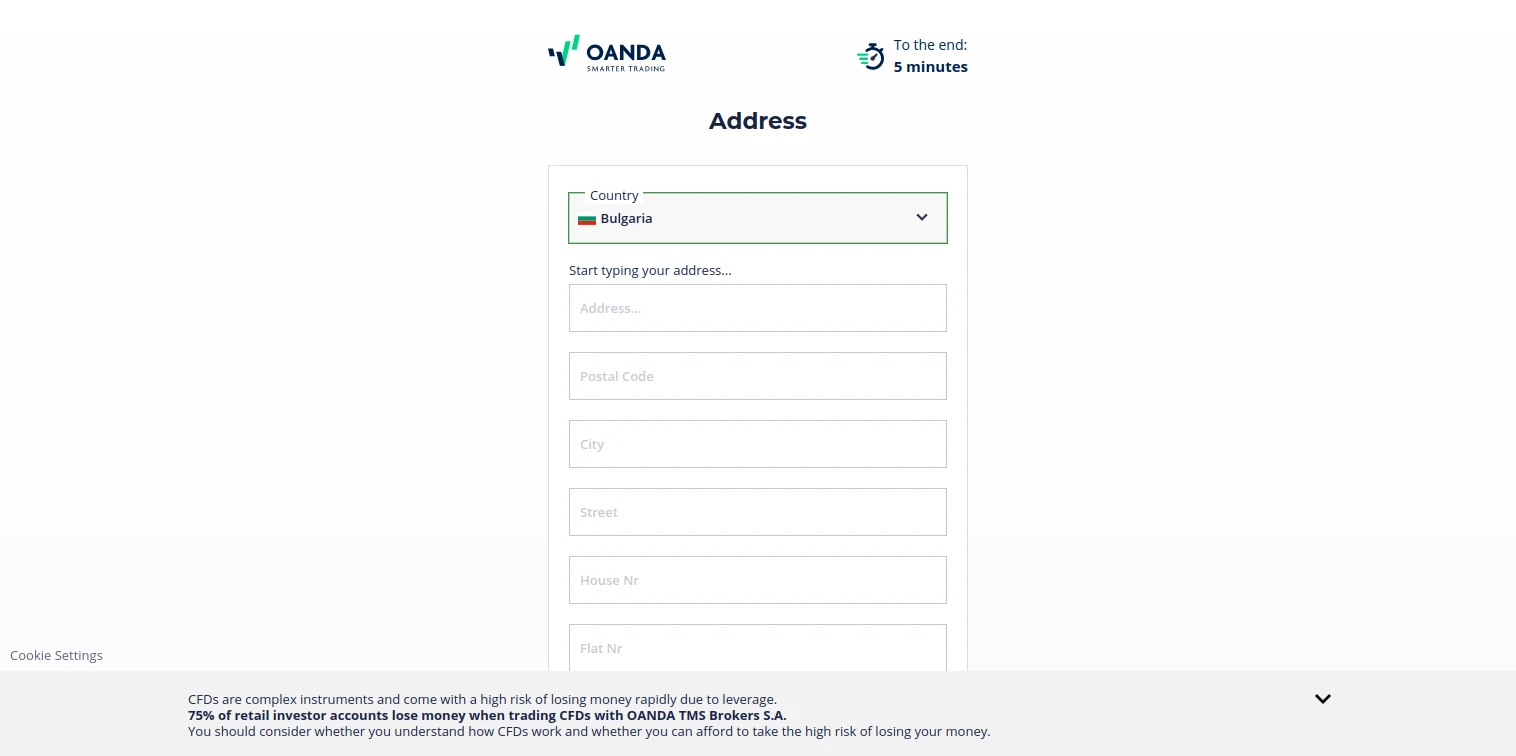 OANDA Registration Step 19