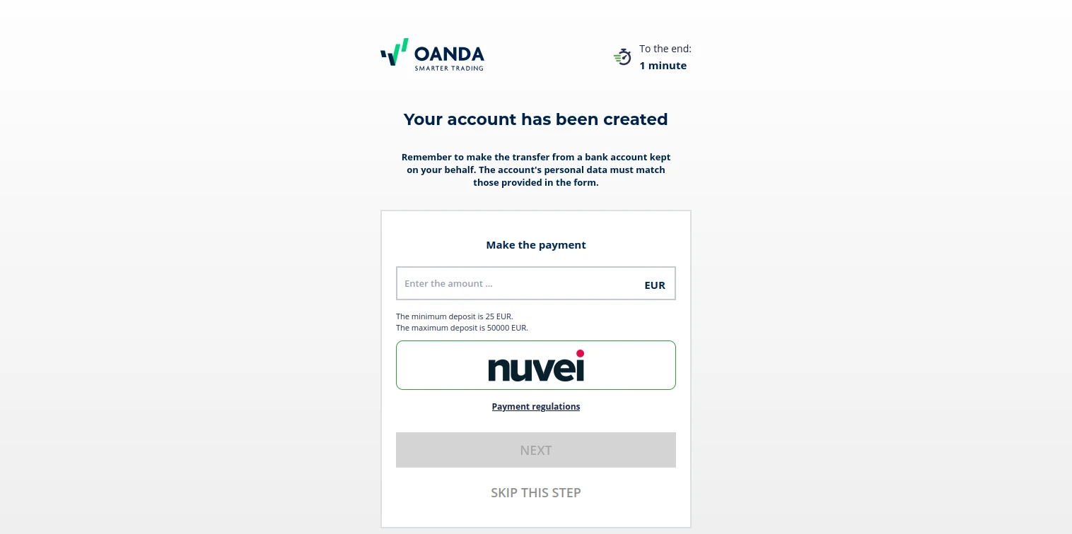 OANDA Registration Step 27